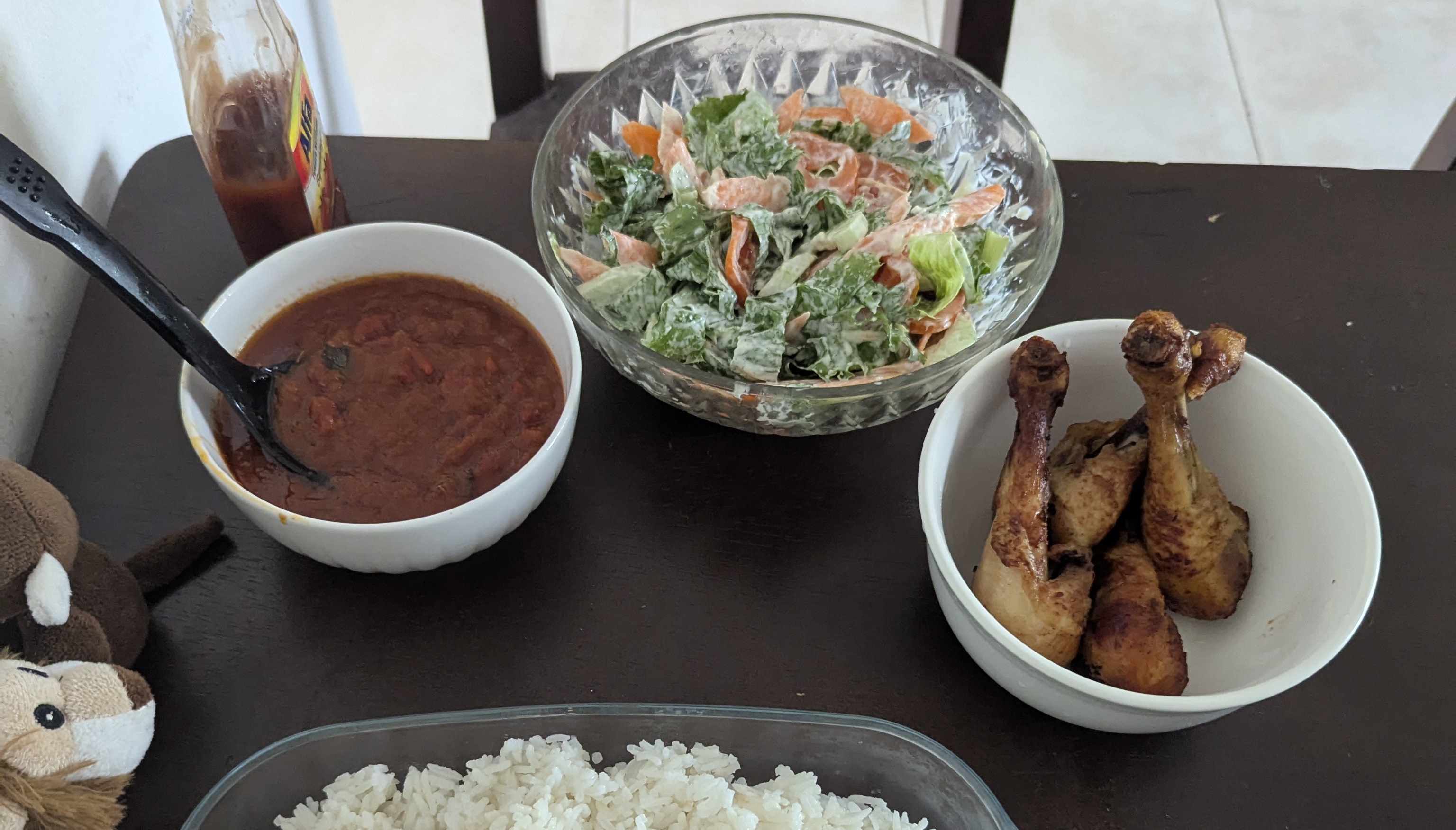 Unser sehr leckeres Mittagessen Ganz viel Essen